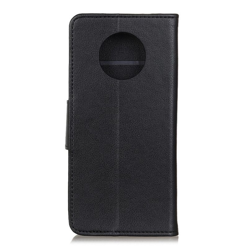 Leren Hoesje Huawei Mate 40 Pro Donkerblauw Zwart Lychee Leertextuur