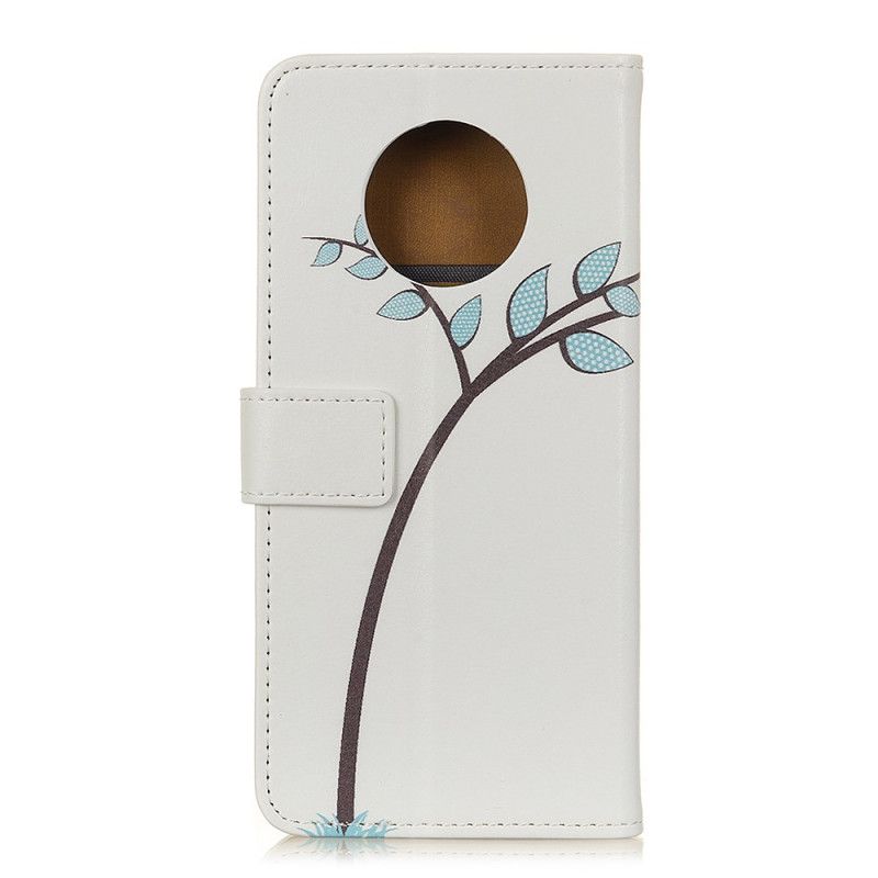 Leren Hoesje Huawei Mate 40 Pro Paar Uilen In De Boom