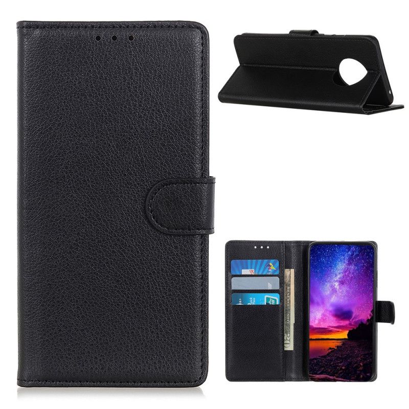 Leren Hoesje Huawei Mate 40 Pro Rood Zwart Traditie Van Lychee Leer
