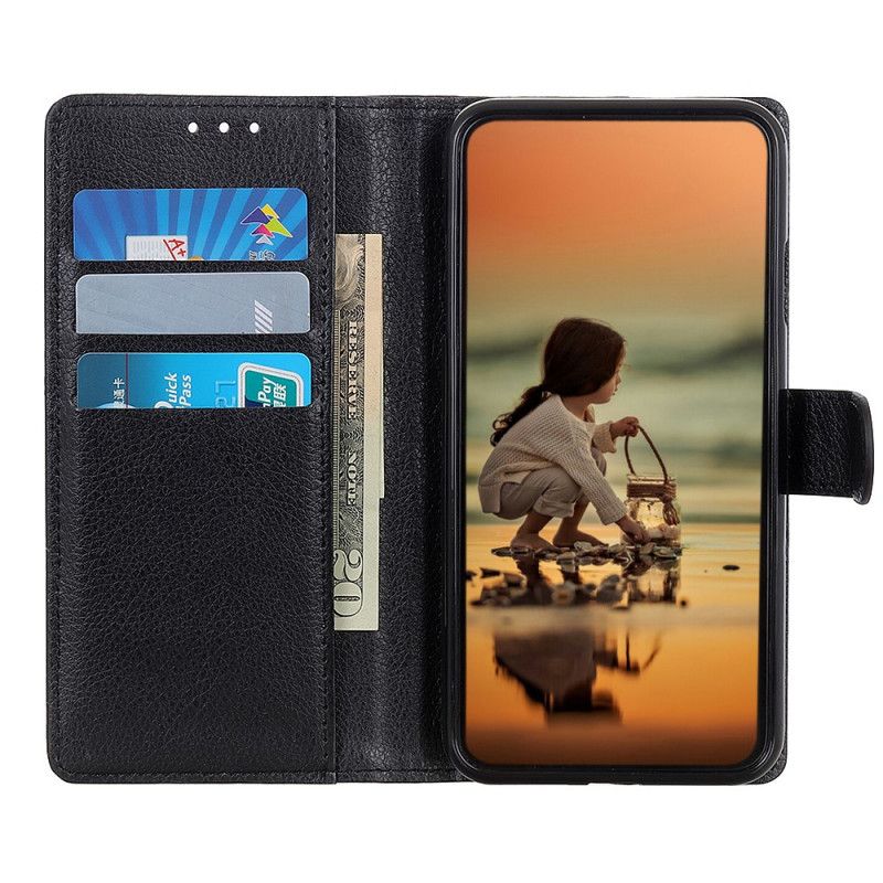 Leren Hoesje Huawei Mate 40 Pro Rood Zwart Traditie Van Lychee Leer