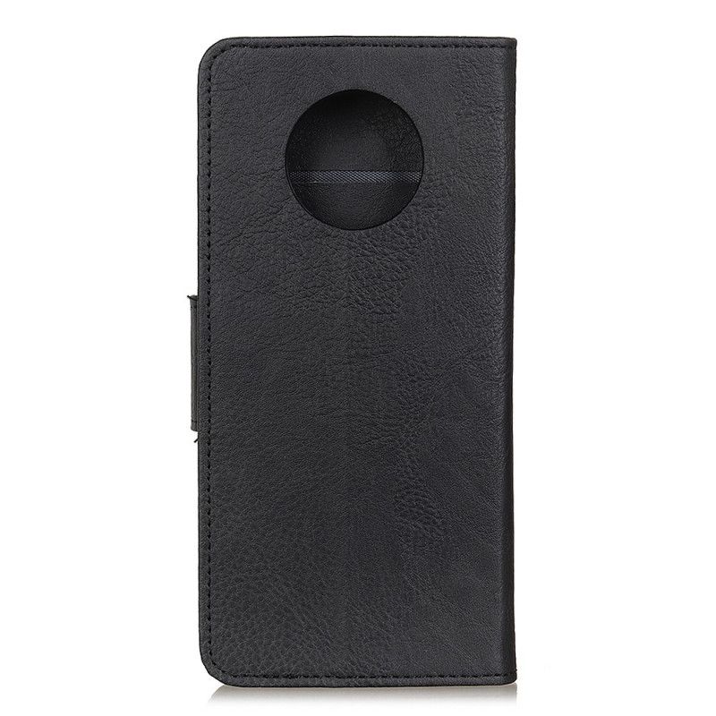 Leren Hoesje voor Huawei Mate 40 Pro Rood Zwart Getextureerde Lychee