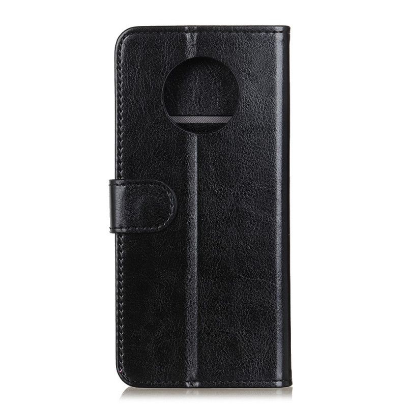 Leren Hoesje voor Huawei Mate 40 Pro Wit Zwart Klassieke Leerstijl