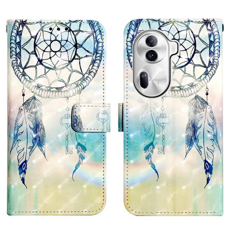 Leren Hoesje Voor Oppo Reno 11 Pro 5g Aquarel Dromenvanger