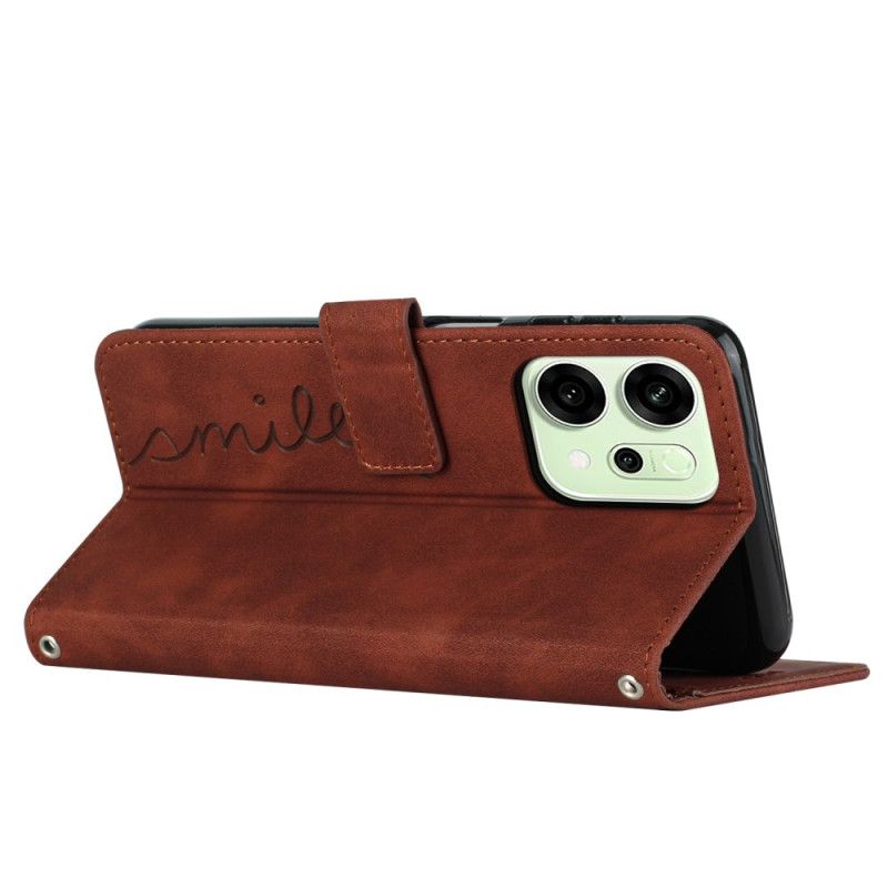 Flip Case Leren Oppo Reno 14 5g Lach