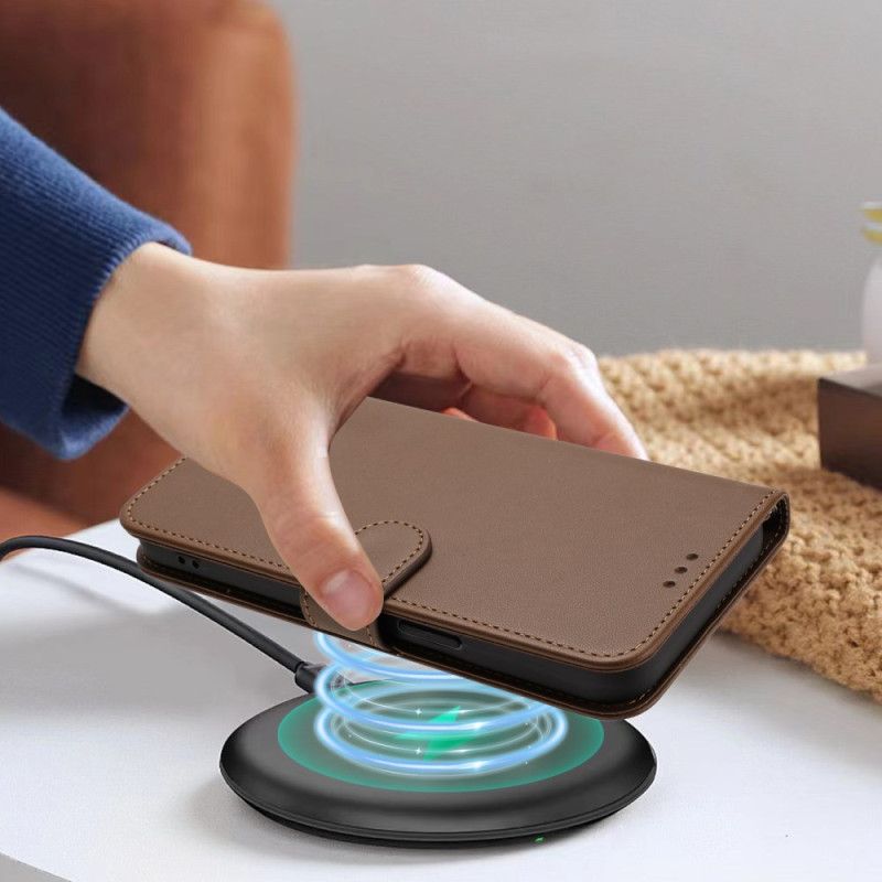 Leren Hoesje Oppo Reno 14 5g Monochroom