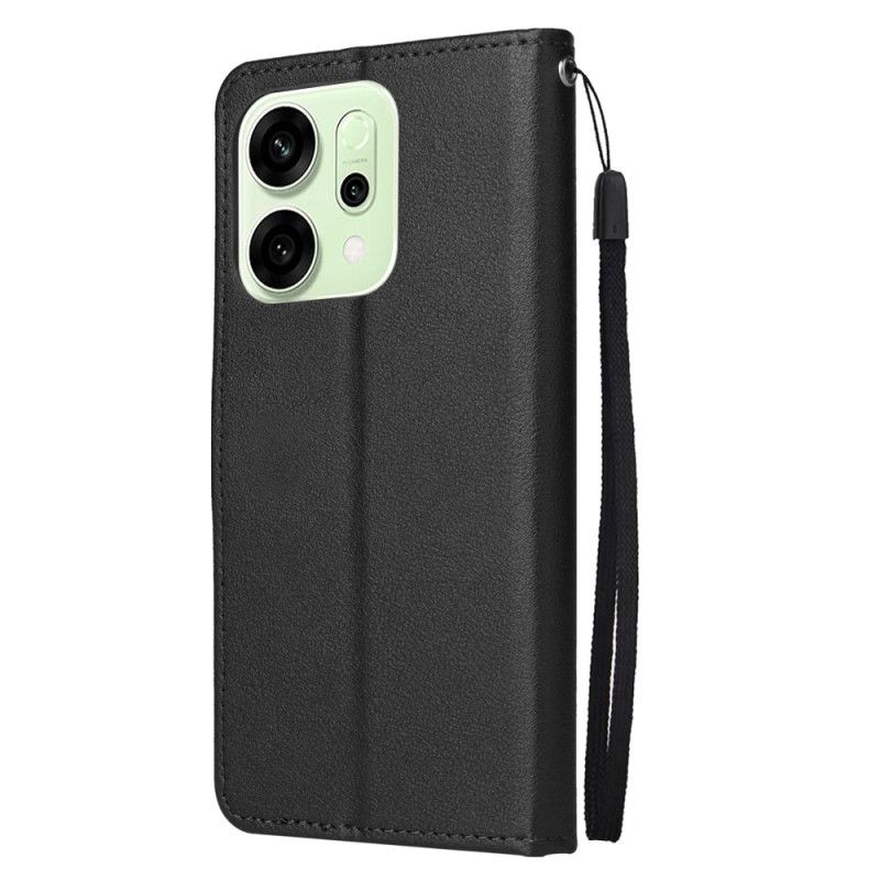 Leren Hoesje Voor Oppo Reno 14 5g Klassieke Leren Stijl