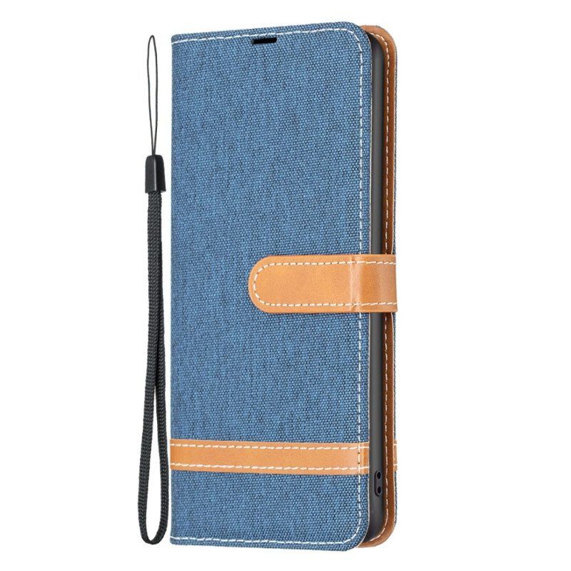 Leren Hoesje voor Xiaomi 13 Pro Met Ketting Band Van Stof En Leereffect