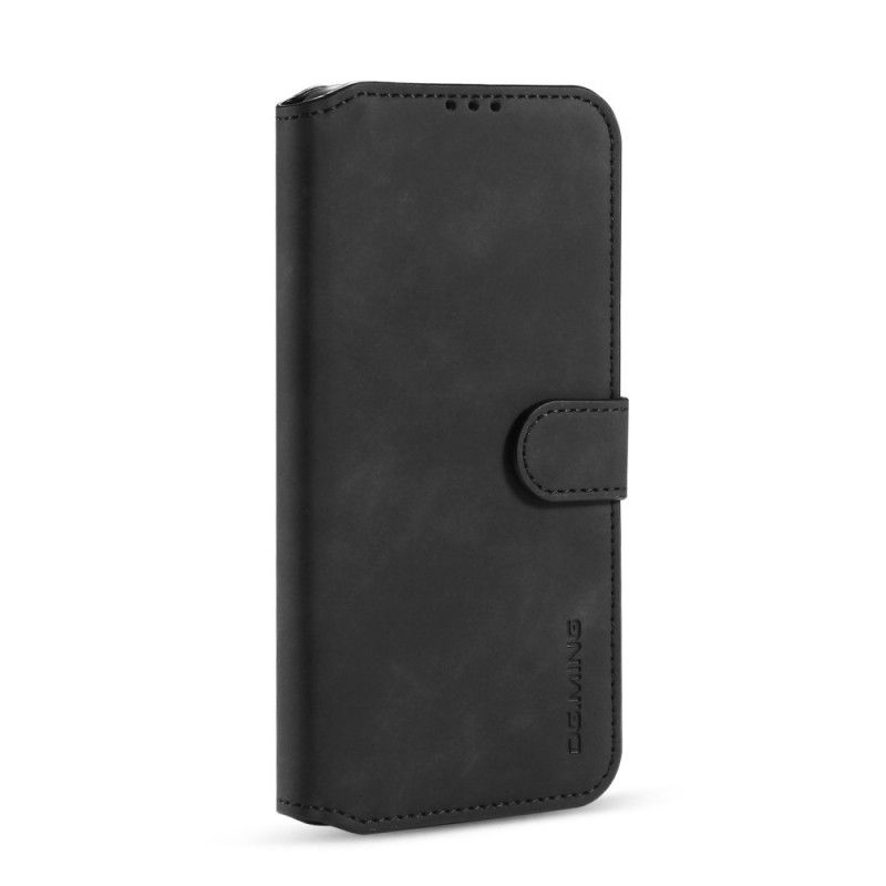 Bescherming Hoesje Samsung Galaxy A21s Grijs Zwart Retro Dg.Ming