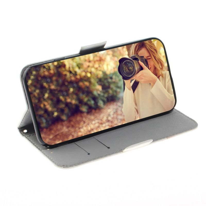 Cover Folio-hoesje Samsung Galaxy A21s Telefoonhoesje Hou Van Mijn Hond Met String