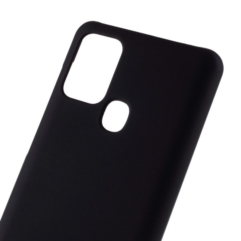 Hoesje Samsung Galaxy A21s Wit Zwart Klassieke Bakwagen