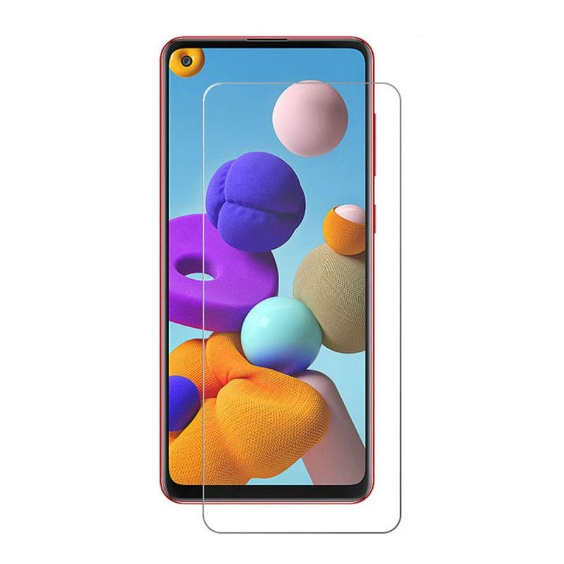 Vlamboog Gehard Glasbescherming Voor Het Samsung Galaxy A21s Scherm