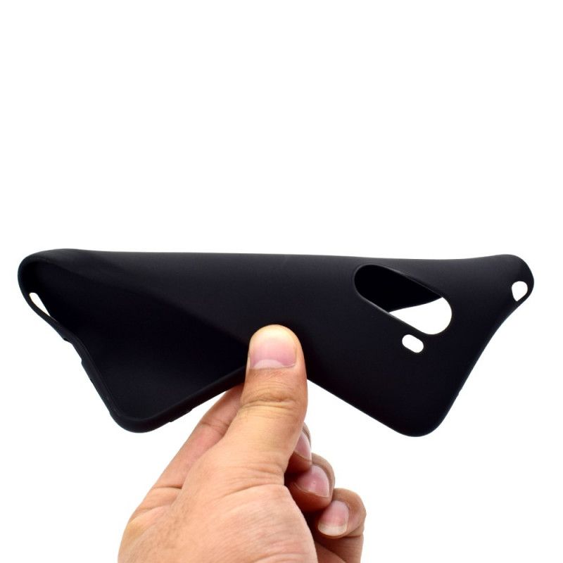 Case Hoesje Xiaomi Pocophone F1 Wit Zwart Telefoonhoesje Zachte Matte Siliconen