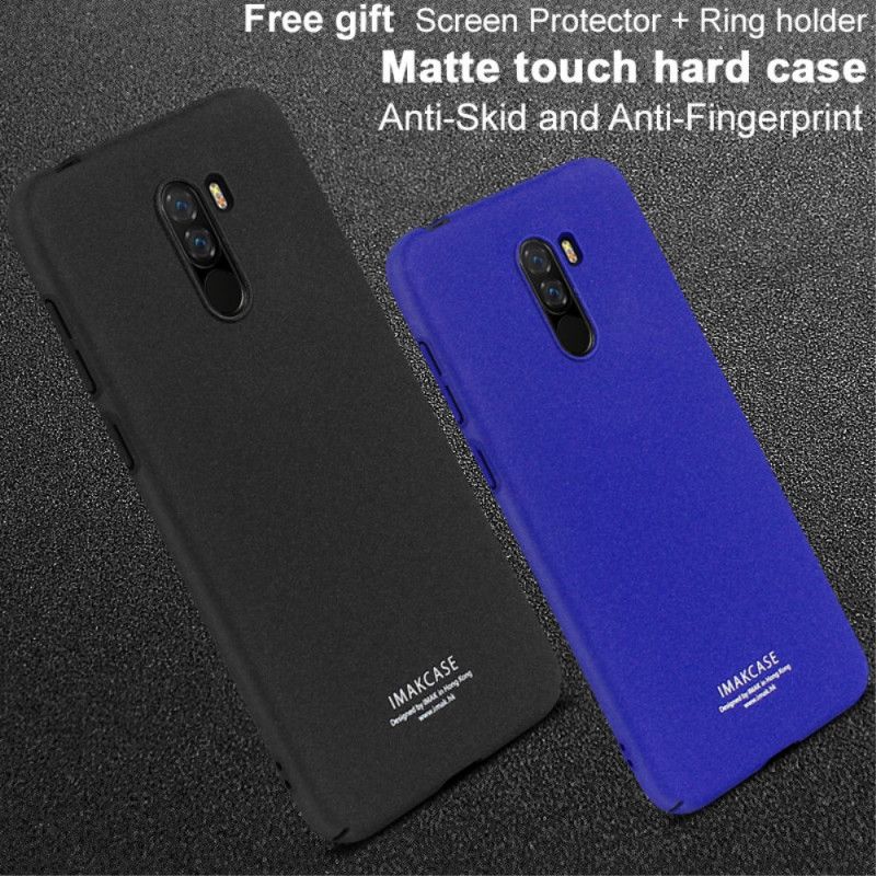 Hoesje Xiaomi Pocophone F1 Donkerblauw Ring