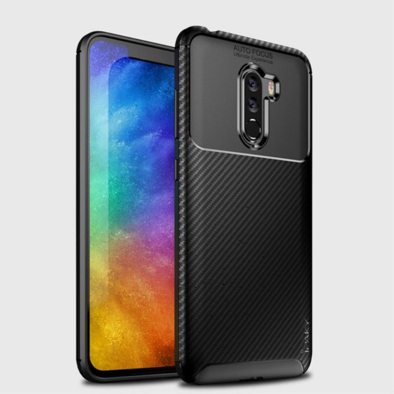 Hoesje Xiaomi Pocophone F1 Donkerblauw Zwart Antislip Ipaky