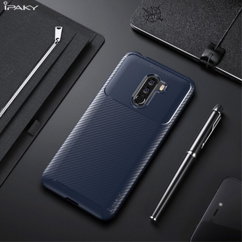 Hoesje Xiaomi Pocophone F1 Donkerblauw Zwart Antislip Ipaky