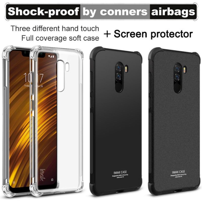 Hoesje Xiaomi Pocophone F1 Transparant Imak Zijdeachtig