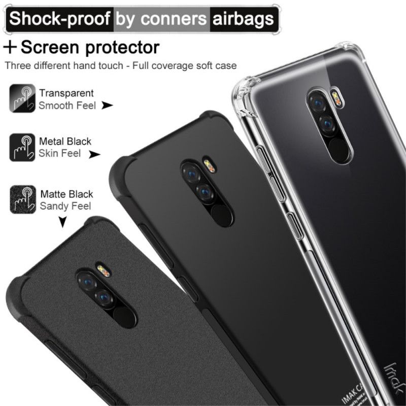 Hoesje Xiaomi Pocophone F1 Transparant Imak Zijdeachtig