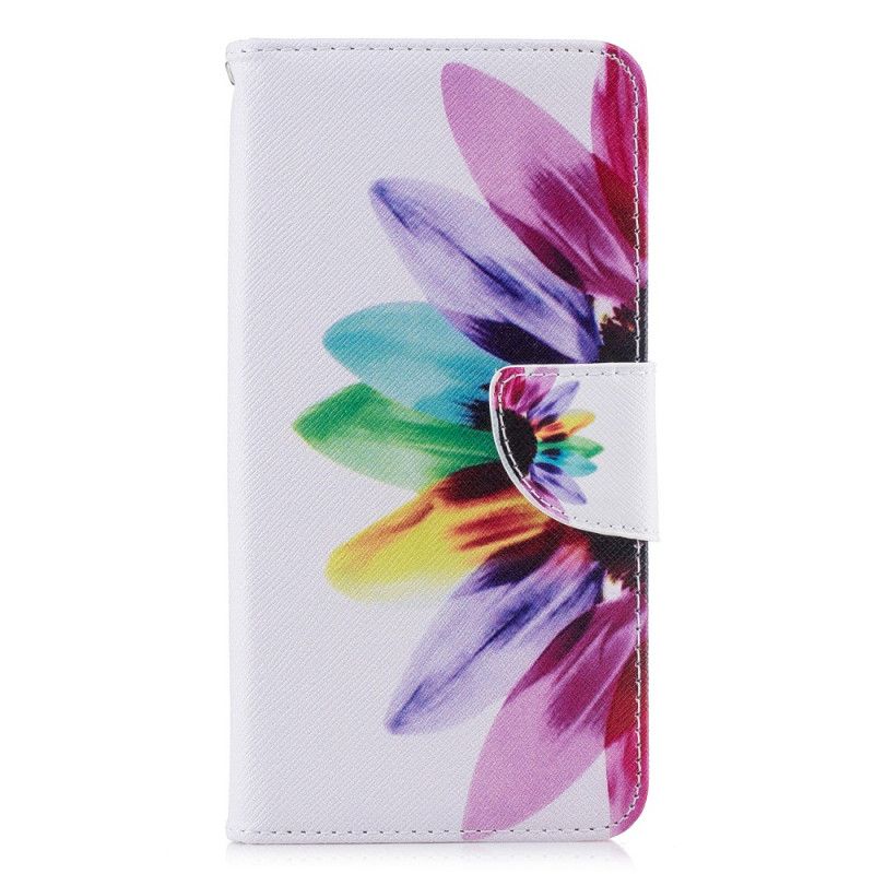 Leren Hoesje voor Xiaomi Pocophone F1 Aquarelbloem