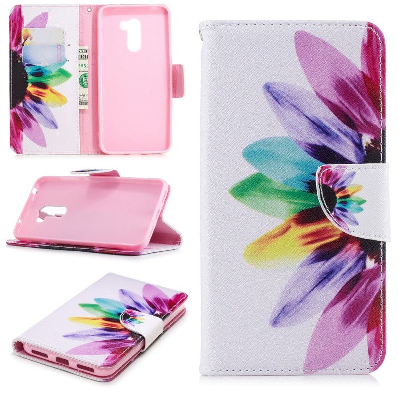 Leren Hoesje voor Xiaomi Pocophone F1 Aquarelbloem