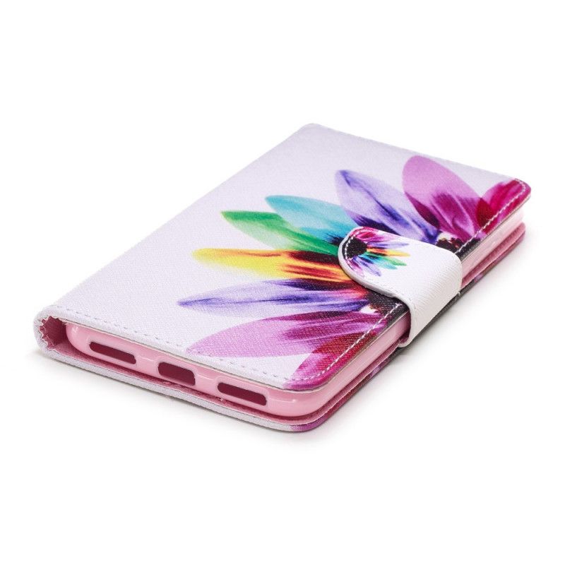 Leren Hoesje voor Xiaomi Pocophone F1 Aquarelbloem
