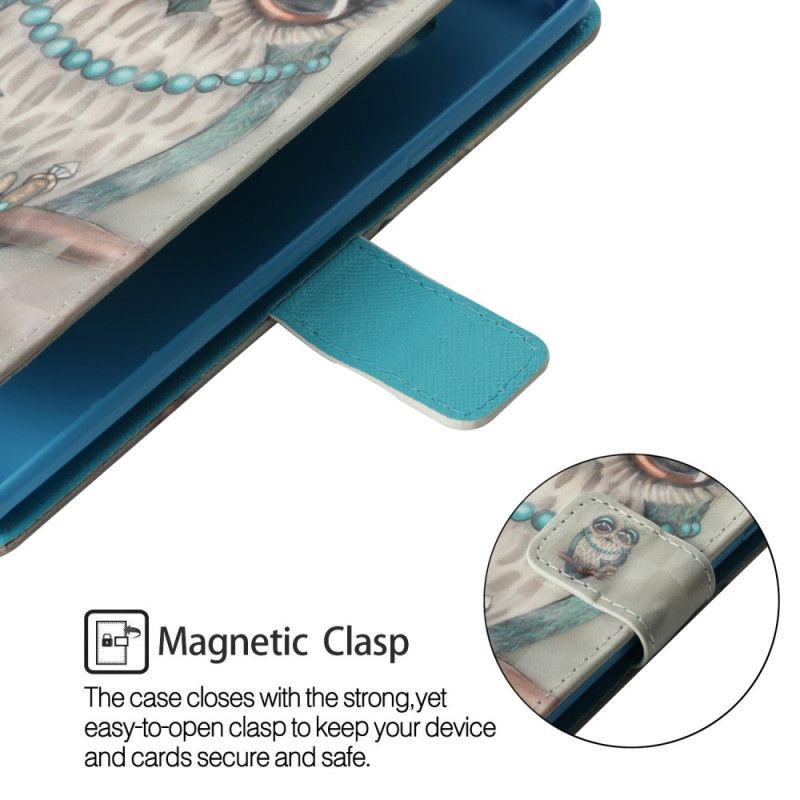 Leren Hoesje voor Xiaomi Pocophone F1 Mevrouw Uil