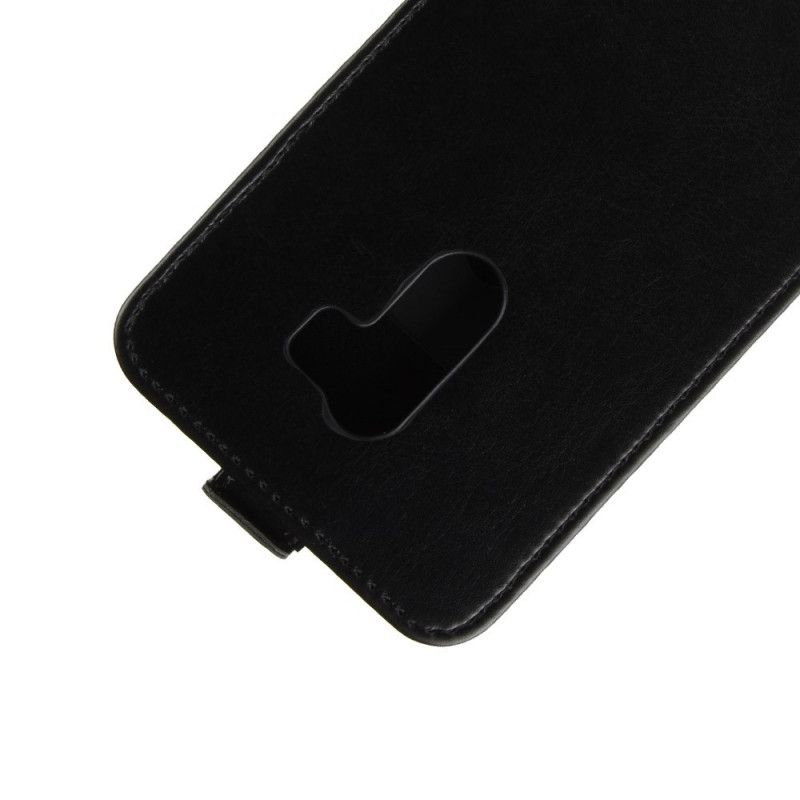 Leren Hoesje voor Xiaomi Pocophone F1 Wit Zwart Vouwledereffect