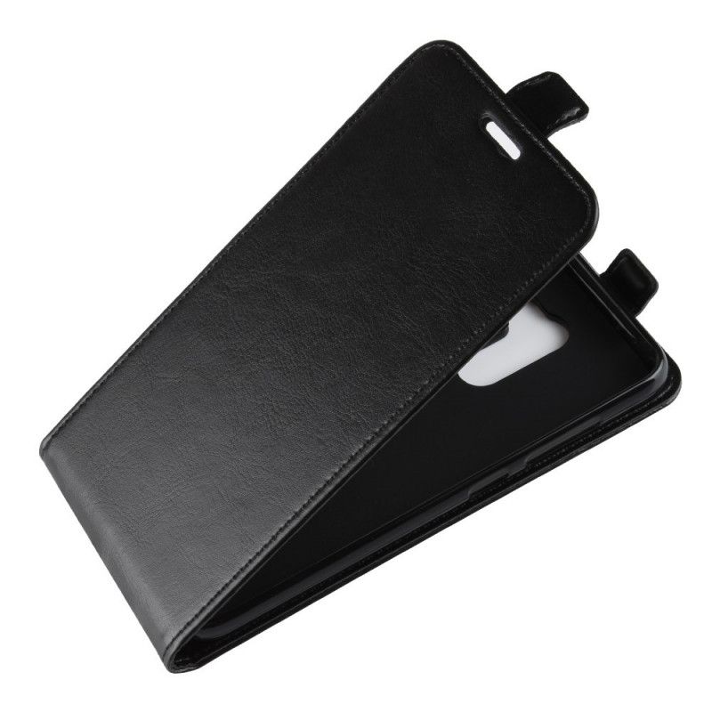 Leren Hoesje voor Xiaomi Pocophone F1 Wit Zwart Vouwledereffect