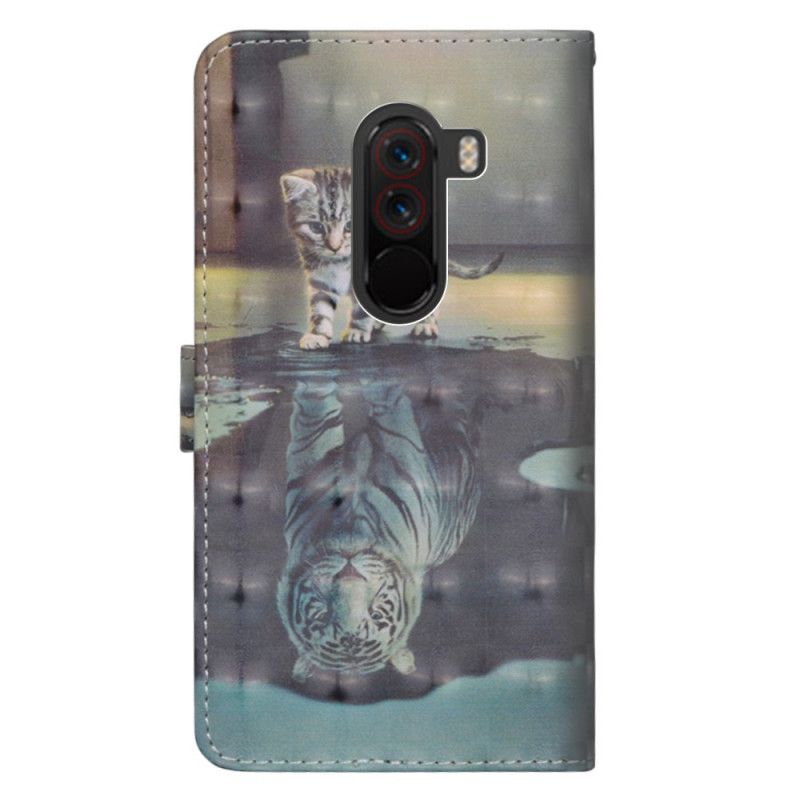 Leren Hoesje Xiaomi Pocophone F1 Ernest De Tijger