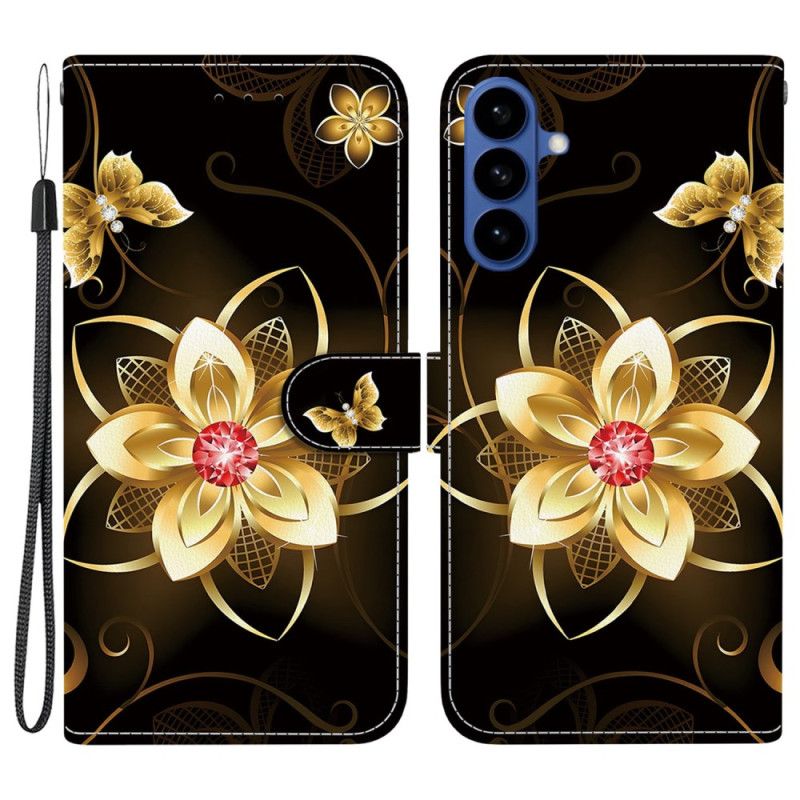 Bescherming Hoesje Samsung Galaxy S26 Gouden Bloem