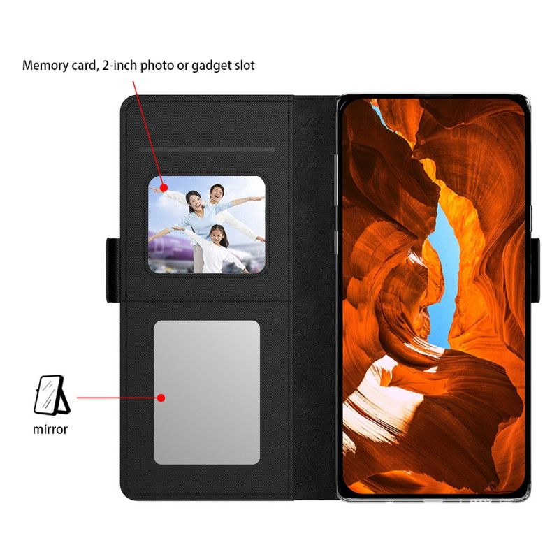 Bescherming Hoesje Samsung Galaxy S26 Verwijderbare Kaarthouder En Spiegel