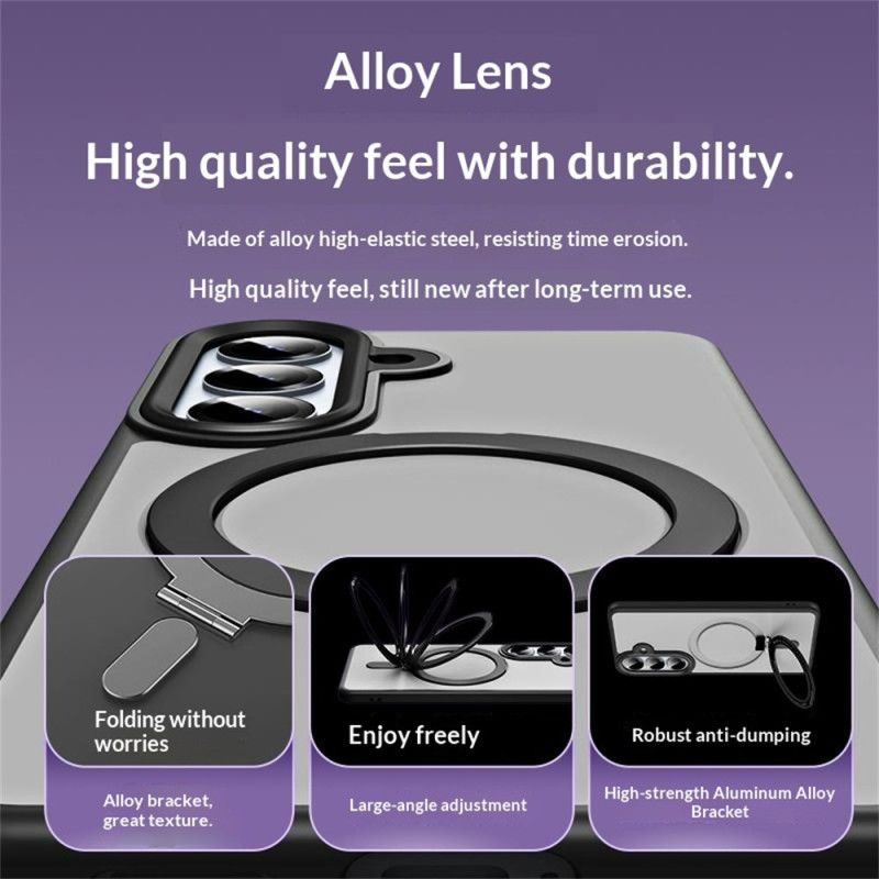 Cover Hoesje Samsung Galaxy S26 Telefoonhoesje Geïntegreerde Magnetische Houder