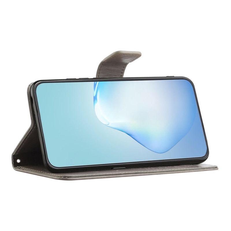 Flip Case Leren Samsung Galaxy S26 Uil En Boom Ontwerp