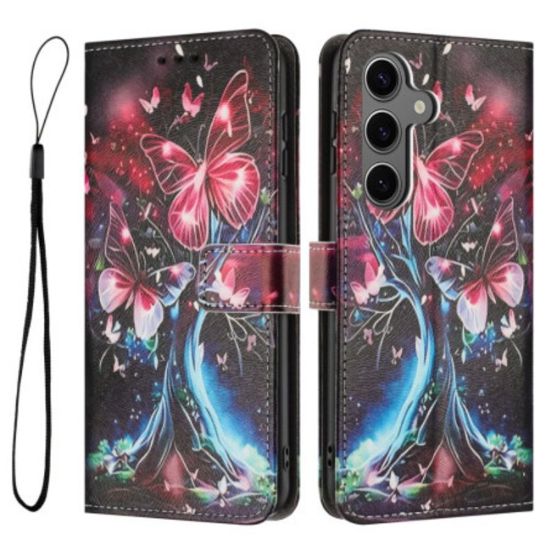 Flip Case Leren Samsung Galaxy S26 Vlinderboom