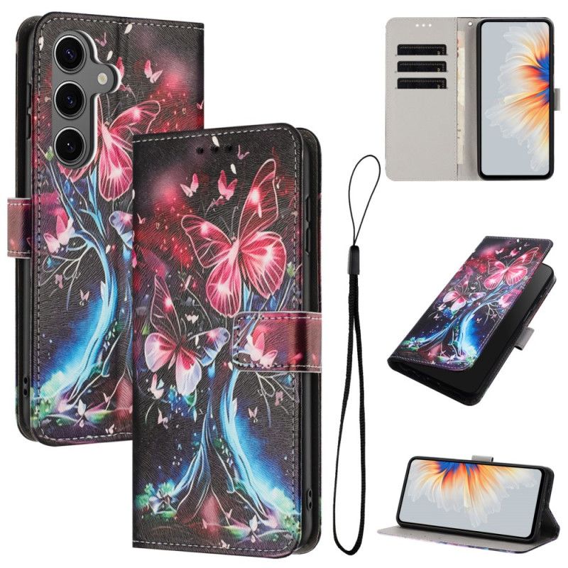 Flip Case Leren Samsung Galaxy S26 Vlinderboom