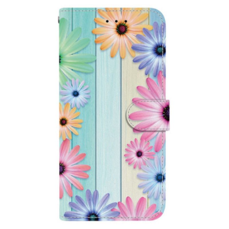 Folio-hoesje Samsung Galaxy S26 Kleurrijke Zonnebloemen
