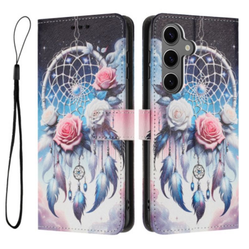 Folio-hoesje Samsung Galaxy S26 Telefoonhoesje Dromenvanger En Rozen