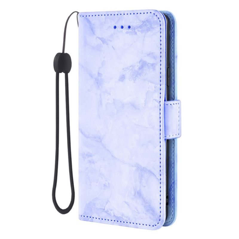 Folio-hoesje Samsung Galaxy S26 Telefoonhoesje Marmerpatroon En Dubbele Sluiting