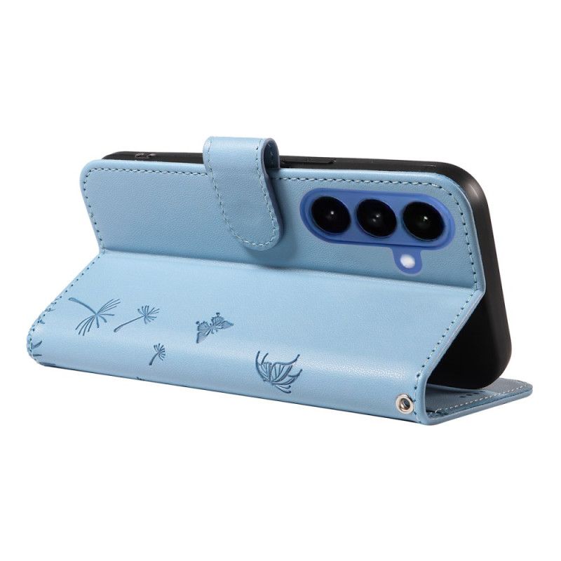 Folio-hoesje Samsung Galaxy S26 Telefoonhoesje Paardenbloembandje