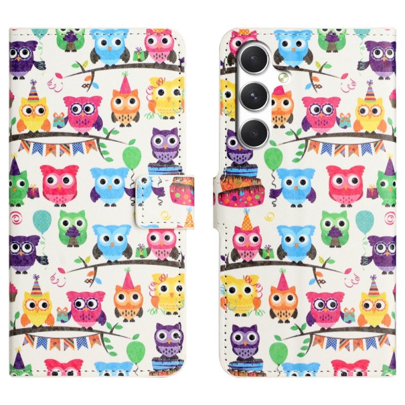 Folio-hoesje Samsung Galaxy S26 Uilenpatroon