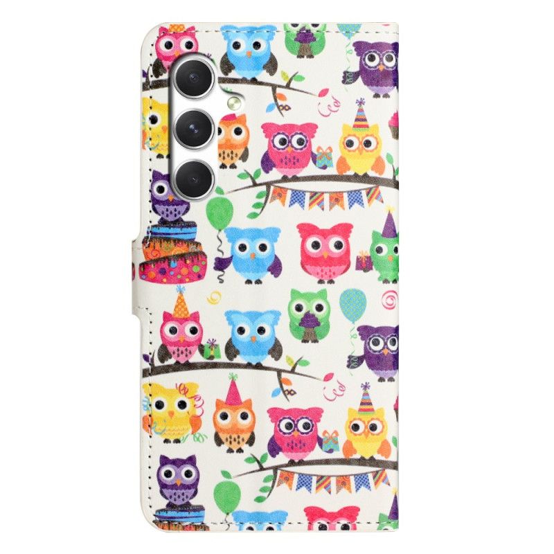 Folio-hoesje Samsung Galaxy S26 Uilenpatroon