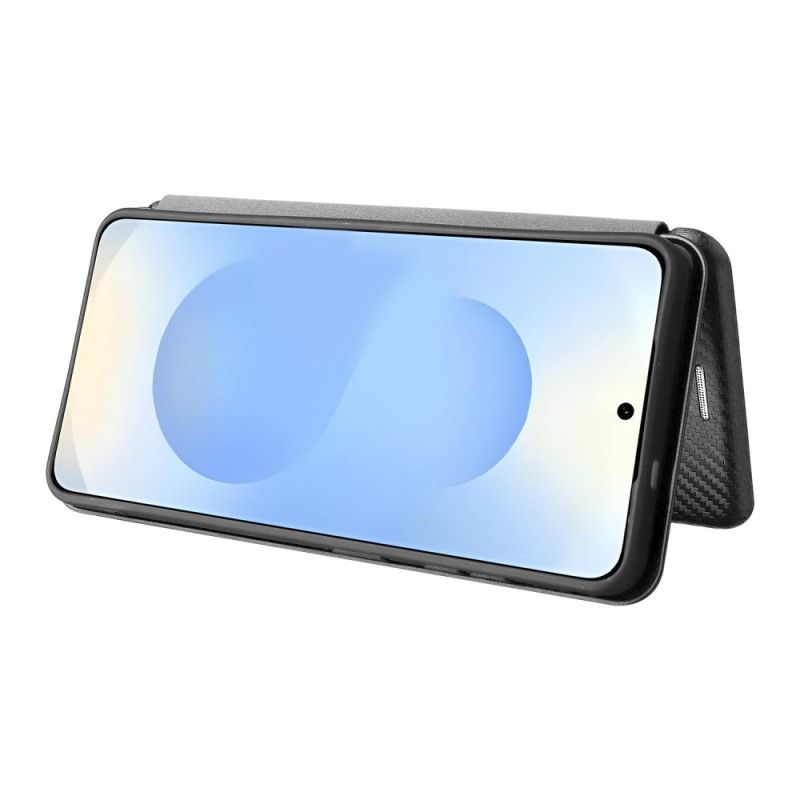 Folio-hoesje Voor Samsung Galaxy S26 Carbon Met Vezelstructuur