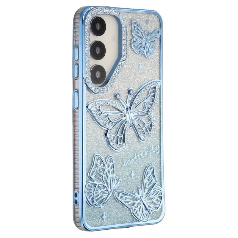 Hoesje Samsung Galaxy S26 3d-vlinders En Strass-steentjes