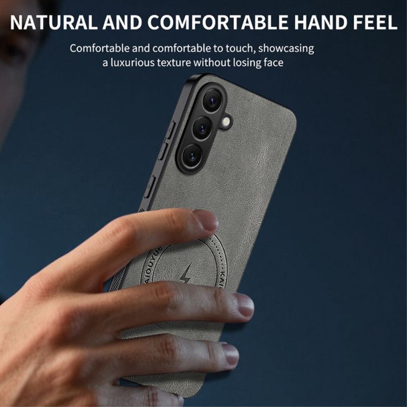 Hoesje Samsung Galaxy S26 Magnetische Nappa-textuur