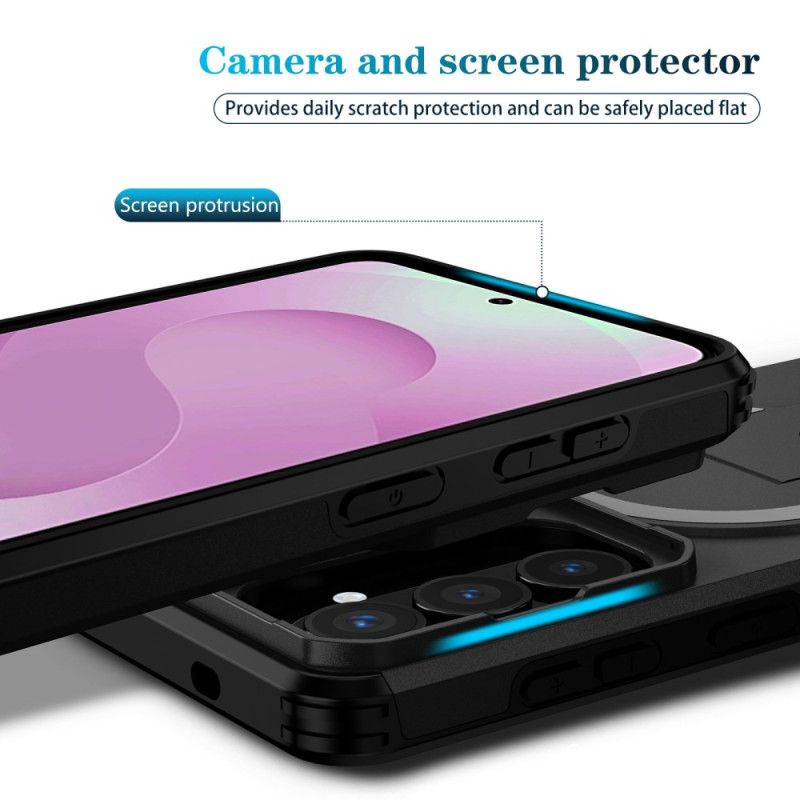 Hoesje Samsung Galaxy S26 Schuifbare Magnetische Standaard En Cameracover Bescherming Hoesje