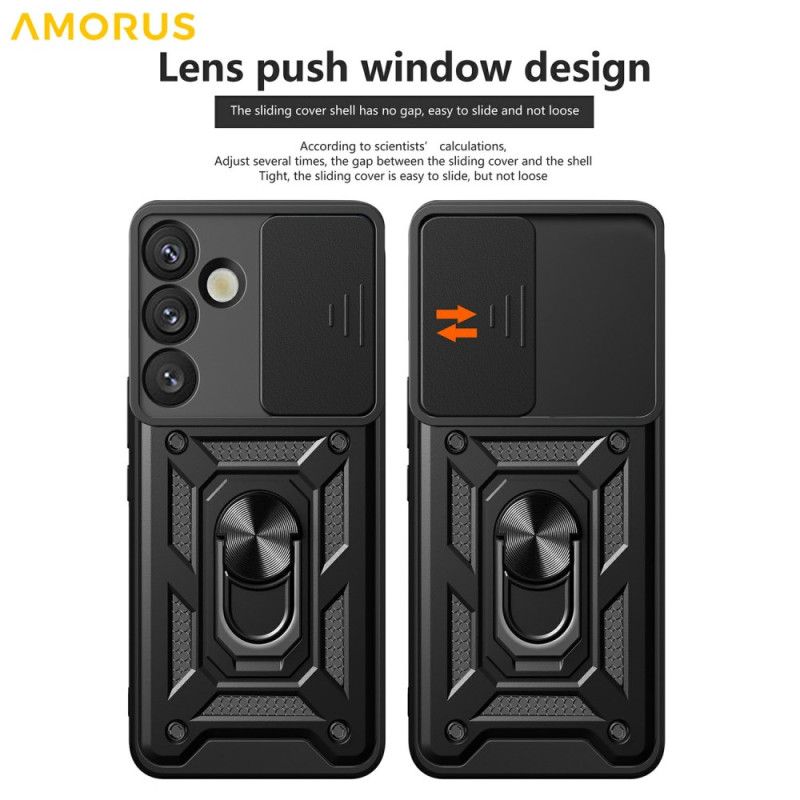 Hoesje Samsung Galaxy S26 Standaard En Verschuifbare Cameracover Bescherming Hoesje