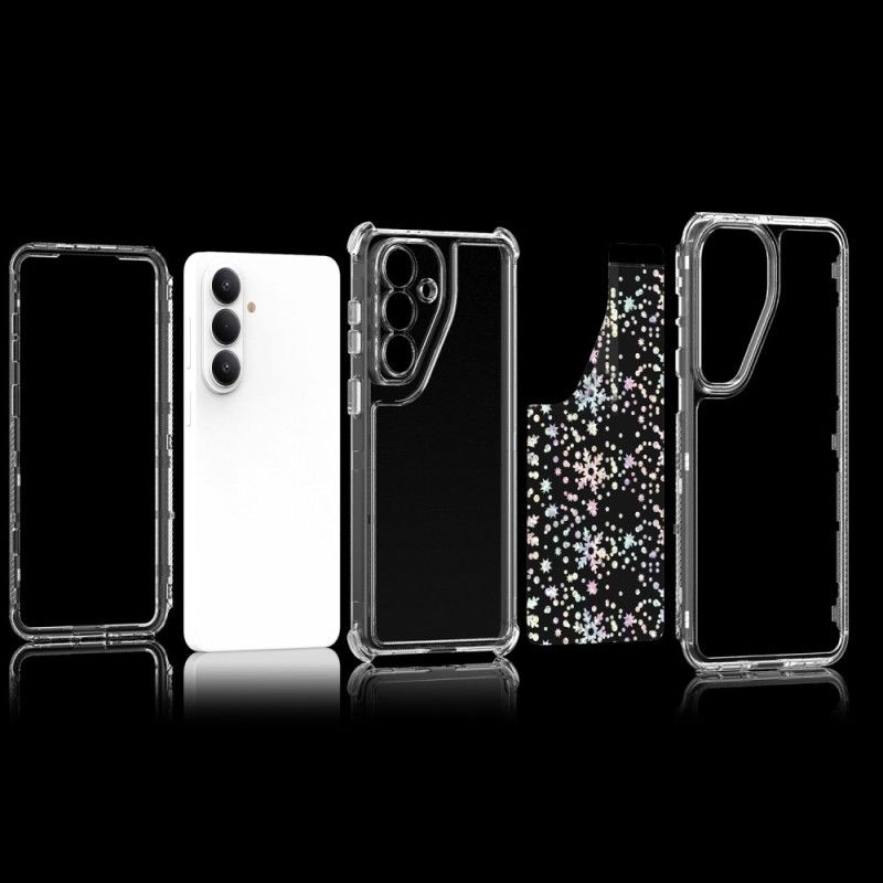 Hoesje Samsung Galaxy S26 Transparant Met Holografische Folie