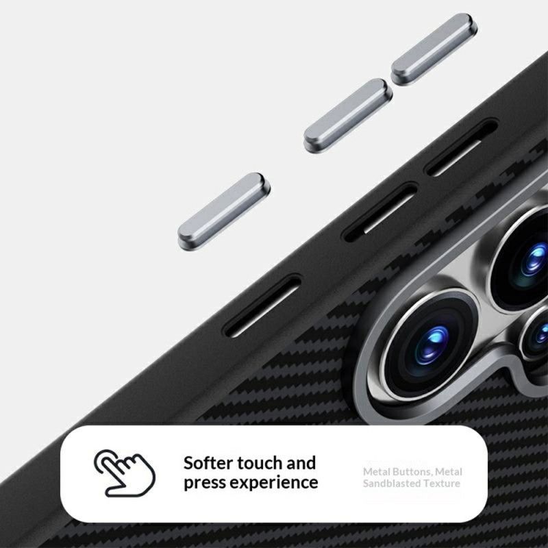 Hoesje Voor Samsung Galaxy S26 Abeel Koolstofvezel Textuur Magnetisch