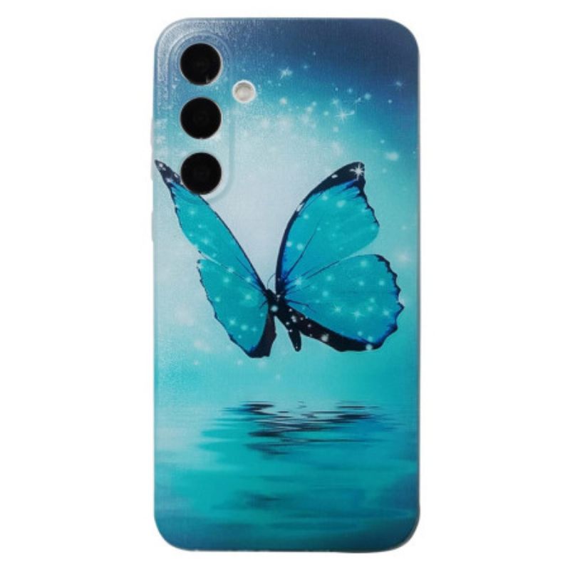 Hoesje Voor Samsung Galaxy S26 Blauwe Vlinder