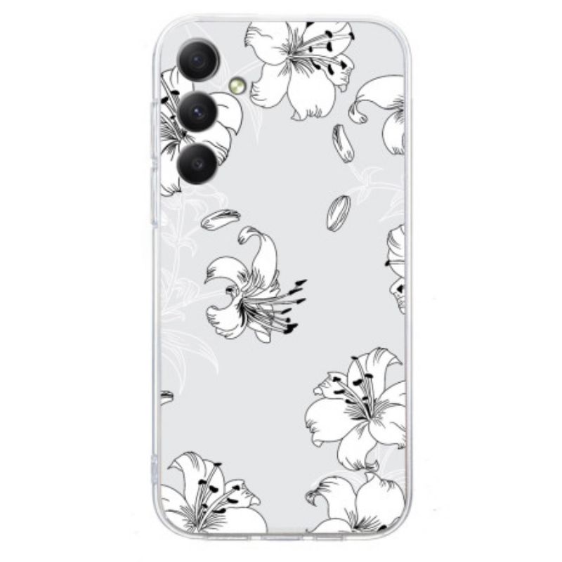 Hoesje Voor Samsung Galaxy S26 Witte Bloemen