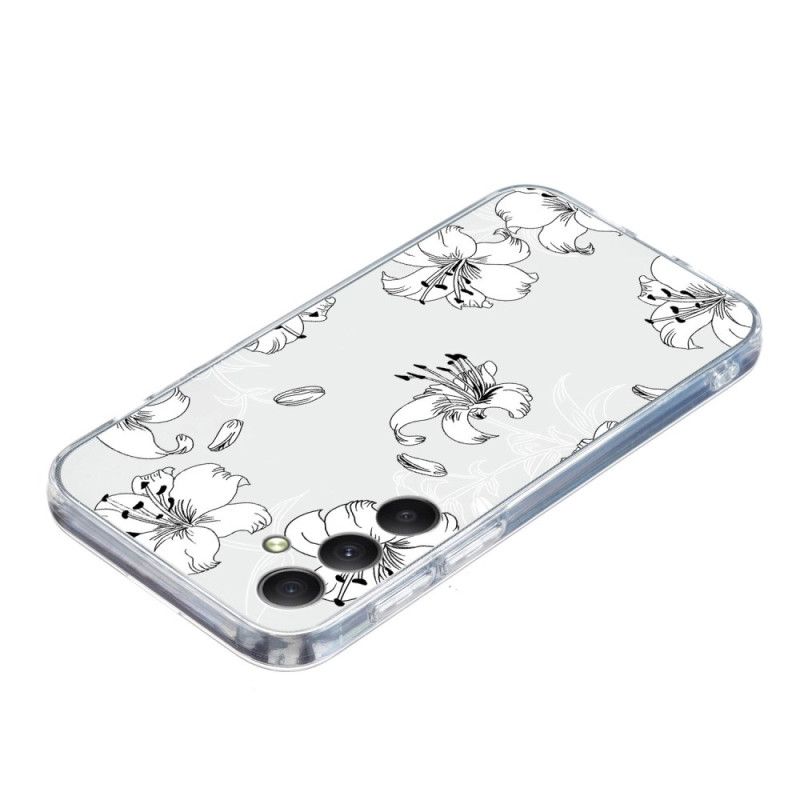 Hoesje Voor Samsung Galaxy S26 Witte Bloemen